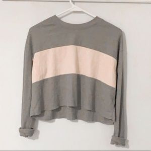 this is a Hollister waffle-material crop-top.